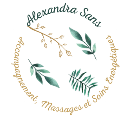 Logo : Alexandra Sans : Accompagnement, massages et soins énergétiques avec des plantes